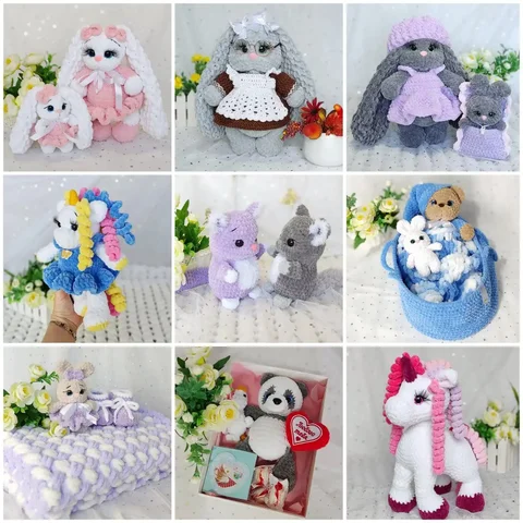 Вязаные и плюшевые игрушки ручной работы - Сувениры в Хабаровск