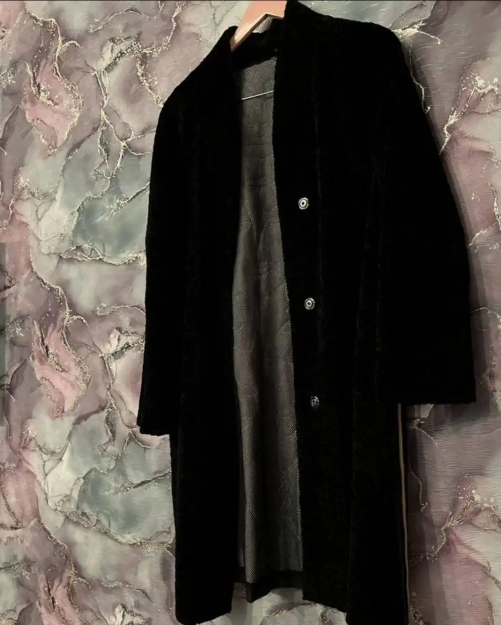 Женское пальто из натуральной кожи и мутона, размер 48 - Верхняя одежда (Одежда) в Хабаровск