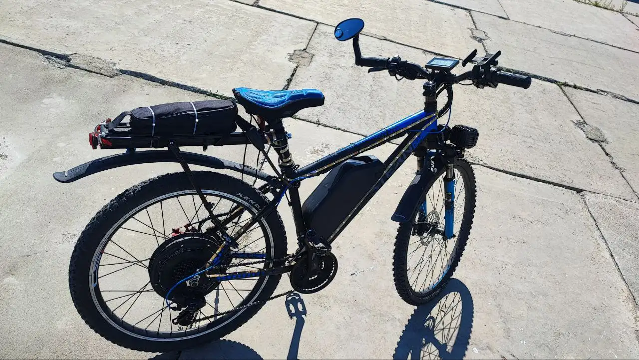 Продам мощный электробайк: 55 км/ч и 80 км хода - Электробайки (Авто) в Хабаровск