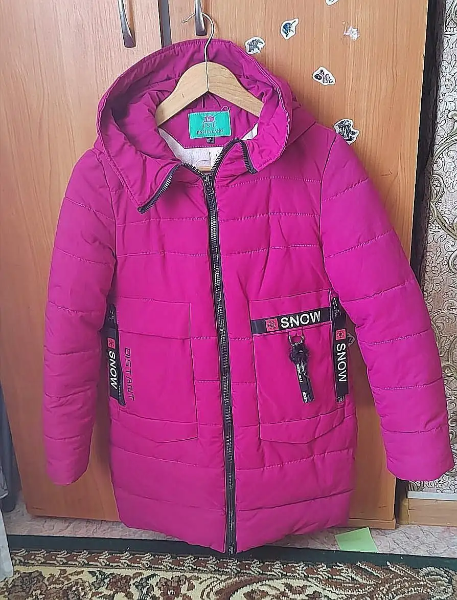 Зимний пуховик на девочку в хорошем состоянии - Детская одежда (Одежда) в Хабаровск