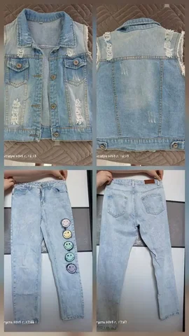 Джинсы и жилетка на рост 140см - Футболки в Хабаровск