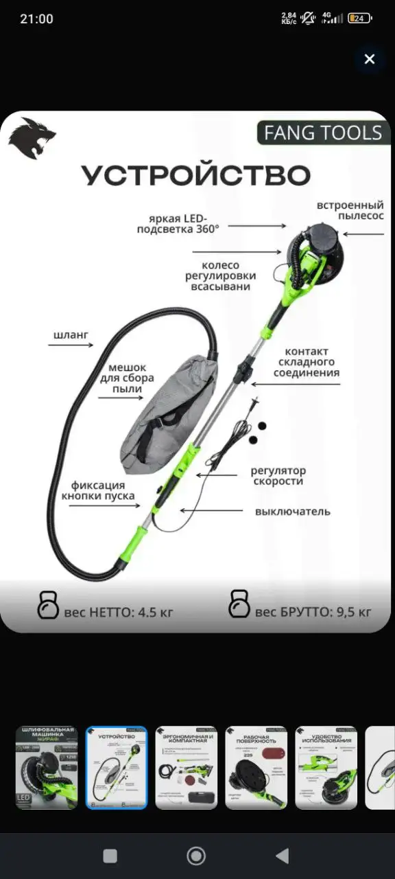 Шлифовальная машина FANG TOOLS FZ1250H - Строительное оборудование (Готовый бизнес и оборудование) в Хабаровск