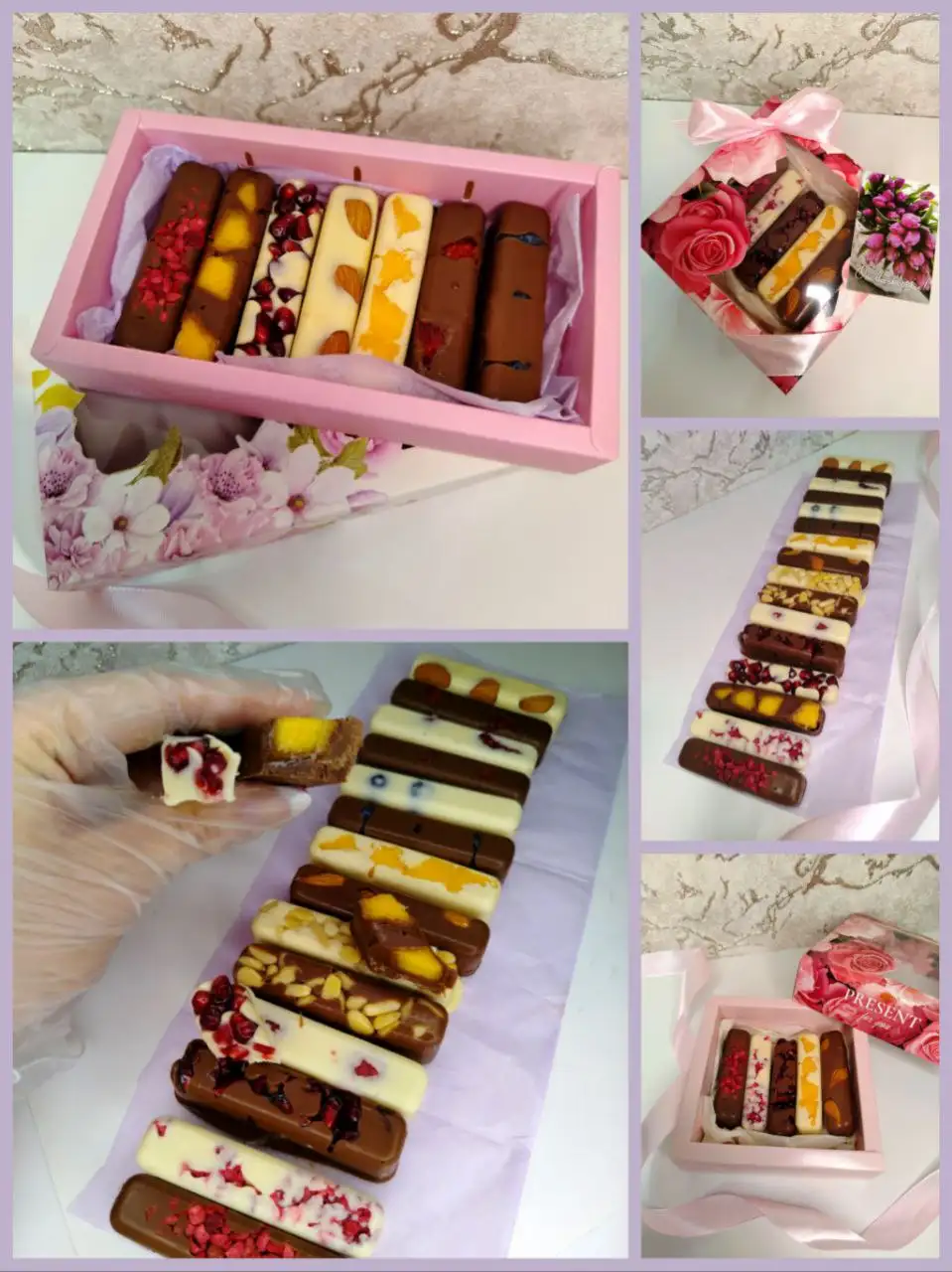 Шоколадные батончики с фруктами и орешками - Продукты питания (Хобби и отдых) в Хабаровск