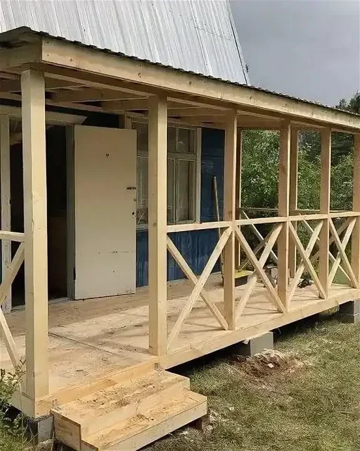 Веранда деревянная 5x2 метра (беседка) - Беседки в Хабаровск