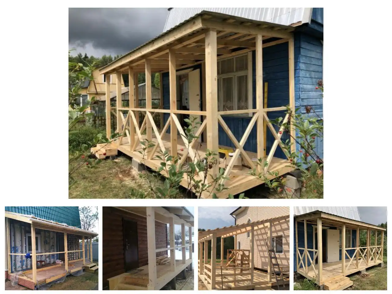 Веранда деревянная 5x2 метра (беседка) - Строительные материалы (Для дома и дачи) в Хабаровск