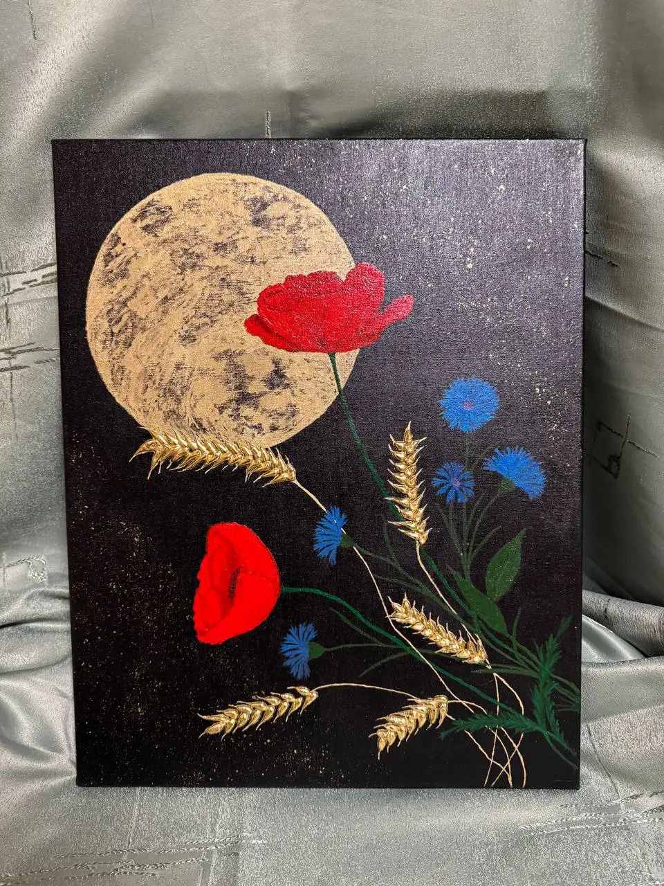 Картина акрилом с поталью 40x50 - Живопись (Хобби и отдых) в Хабаровск