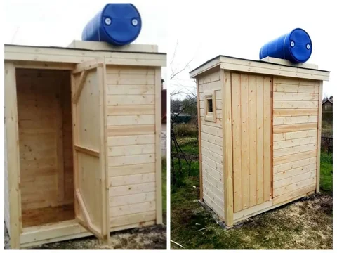 Летний душ 2x3м из имитации бруса - Строительство и ремонт в Хабаровск