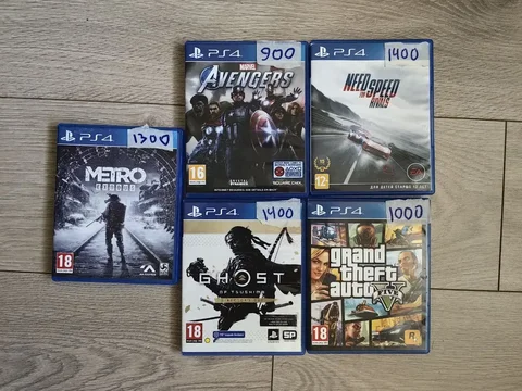 Продажа игр Ps4 (Ghost of Tsushima, GTA 5, Metro Exodus, NFS, Мстители) - Рукоделие в Хабаровск