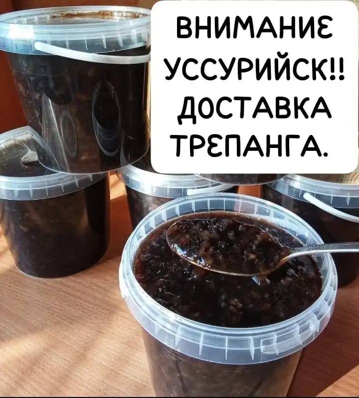 Свежий трепанг на меду к Новому году