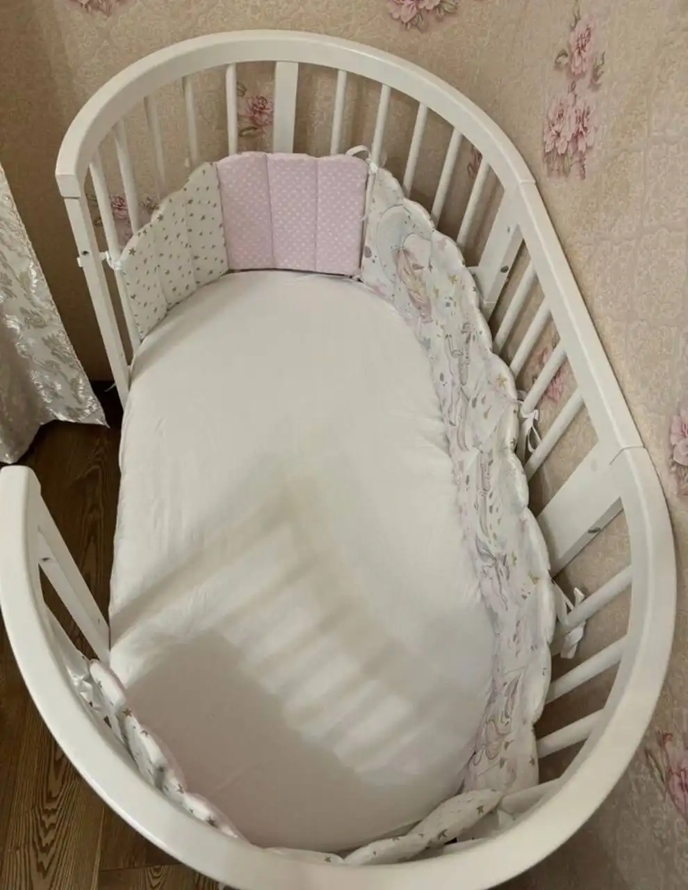 Детская кроватка трансформер 8 в 1 из бука