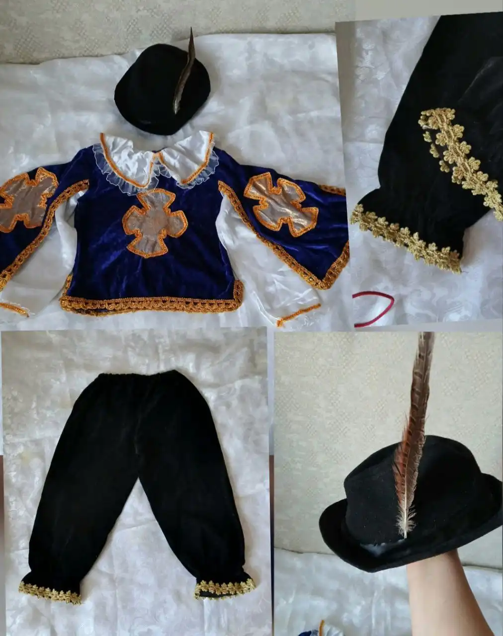 Новогодний костюм мушкетёра для мальчика 7-8 лет