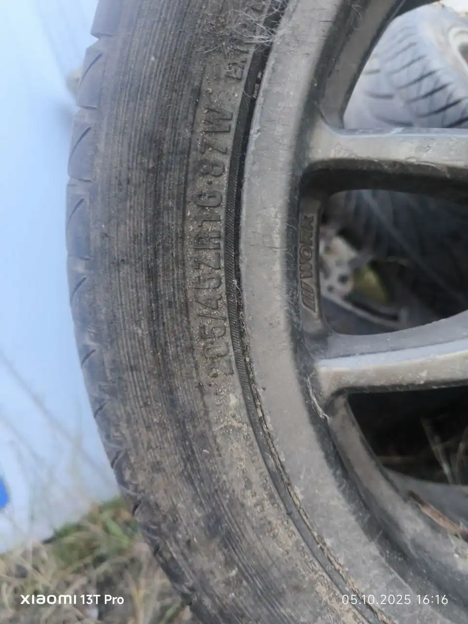 Продажа комплекта колёс WORK R16/215/45 летняя резина