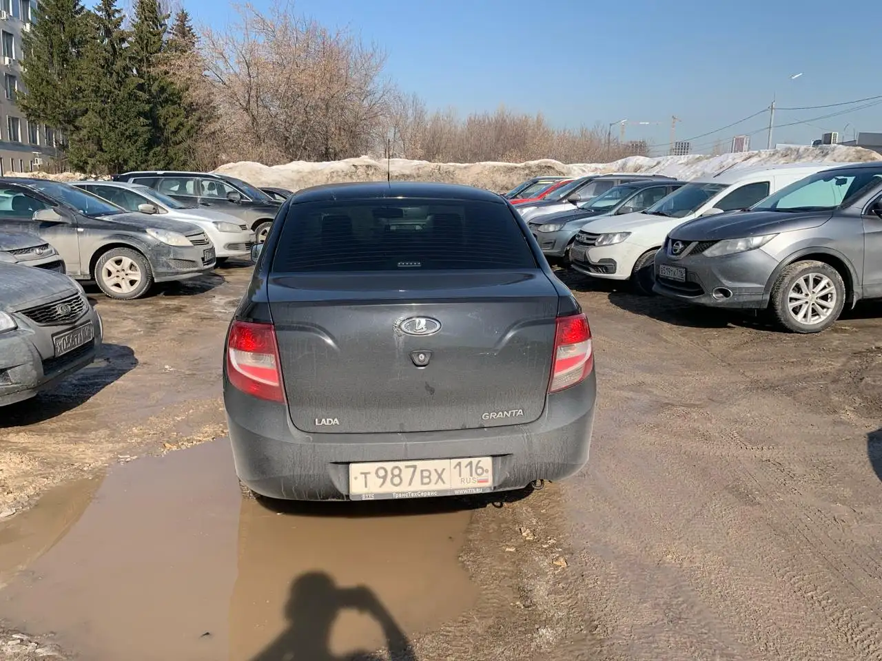 Lada Granta седан черная 2013 года - Легковые автомобили (Авто) в Казань