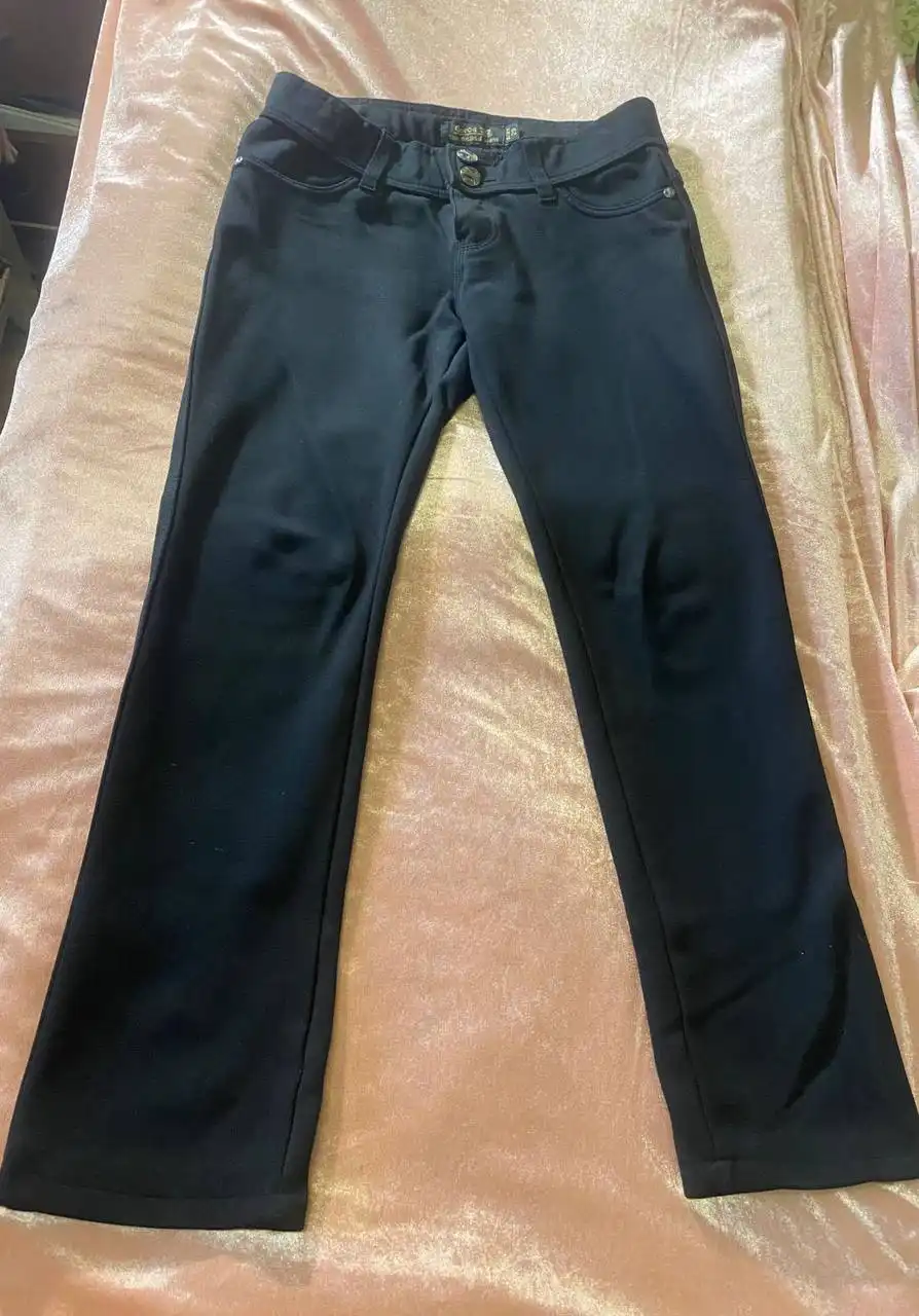 Женские утеплённые джинсы размер 48