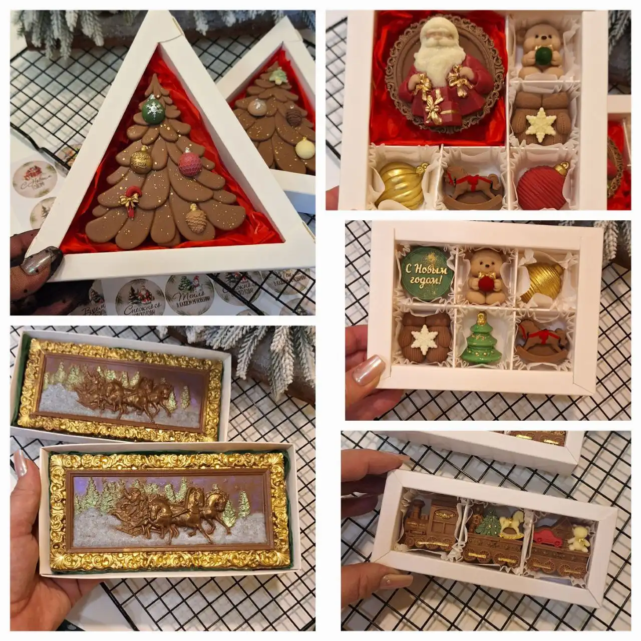 Шоколад ручной работы к Новому году