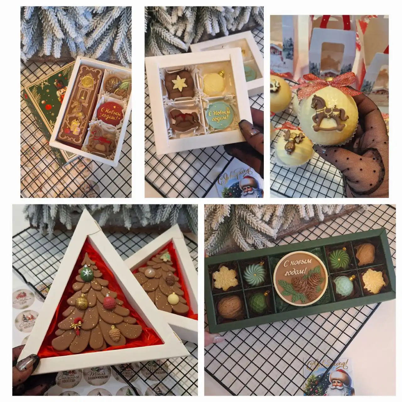 Шоколад ручной работы к Новому году