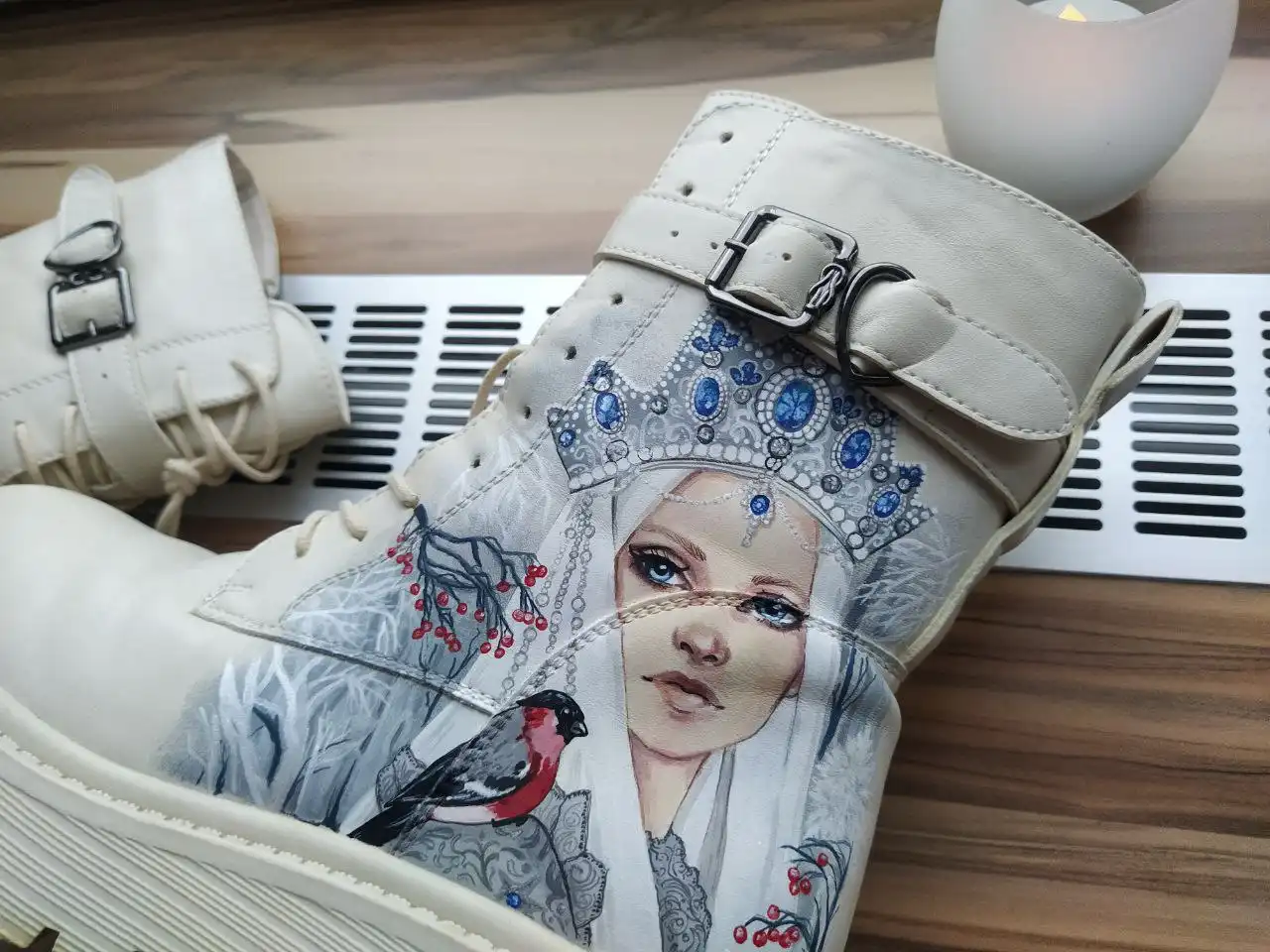 Роспись одежды и портрет на холсте