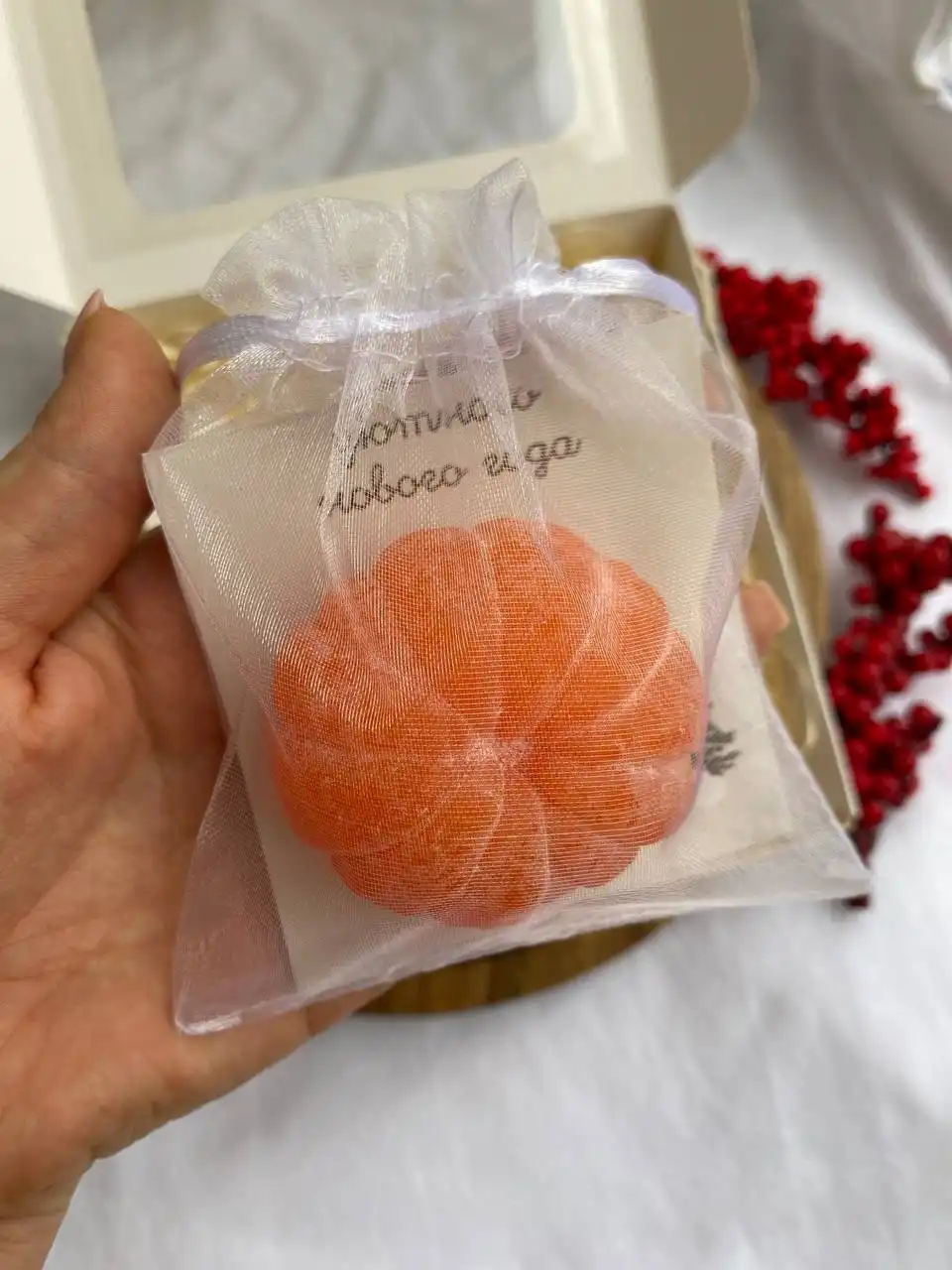 Мандарины из мыла ручной работы