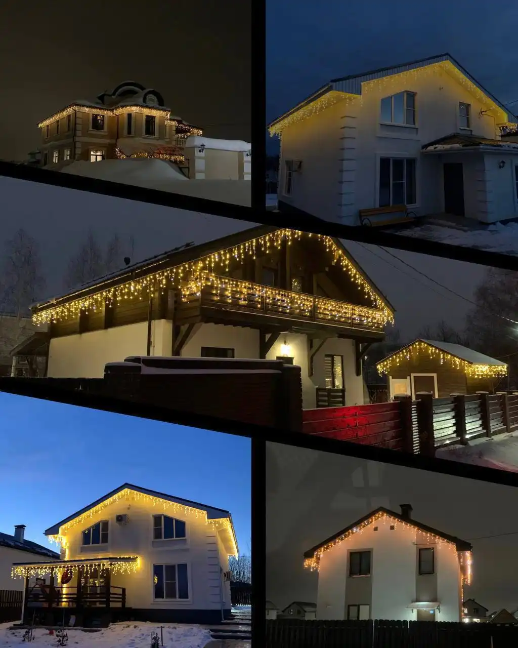 Монтаж уличных гирлянд