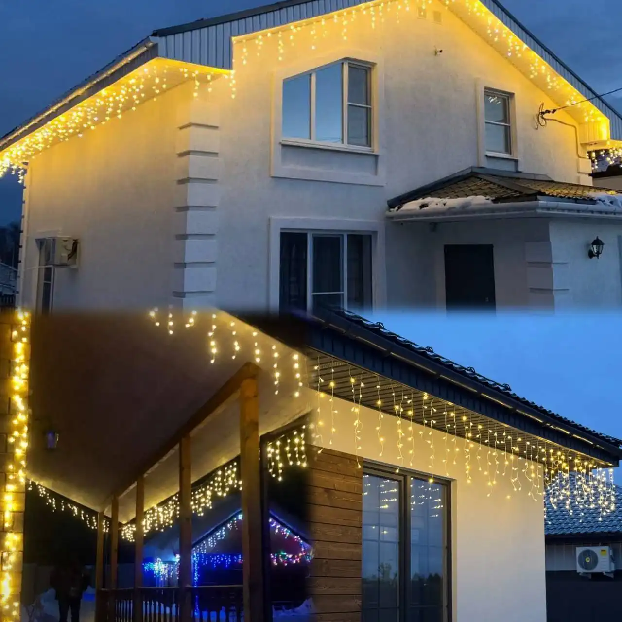 Монтаж уличных гирлянд