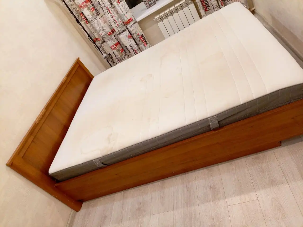 Кровать с подъемным механизмом и матрас ИКЕЯ - Мебель в Нижний Новгород