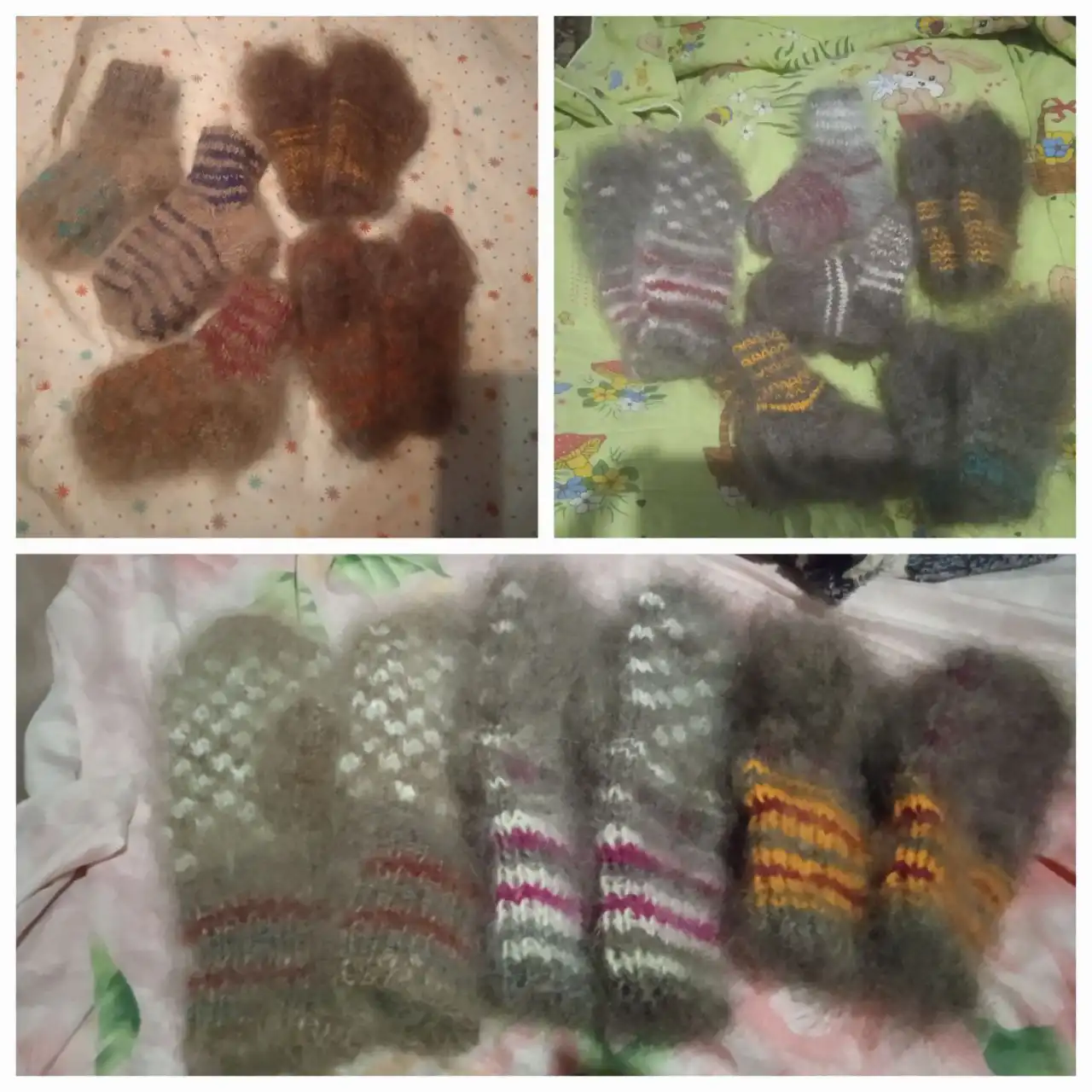 Детские варежки и носки из козьего пуха самовязка - Одежда для детей (Товары для детей) в Нижний Новгород