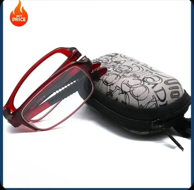 Складные очки с футляром и салфеткой +4 диоптрии - Фото в Нижний Новгород