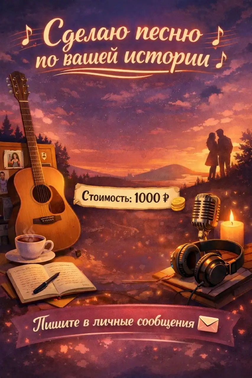 Создание уникальной песни по вашей истории - Творческие услуги (Услуги) в Нижний Новгород