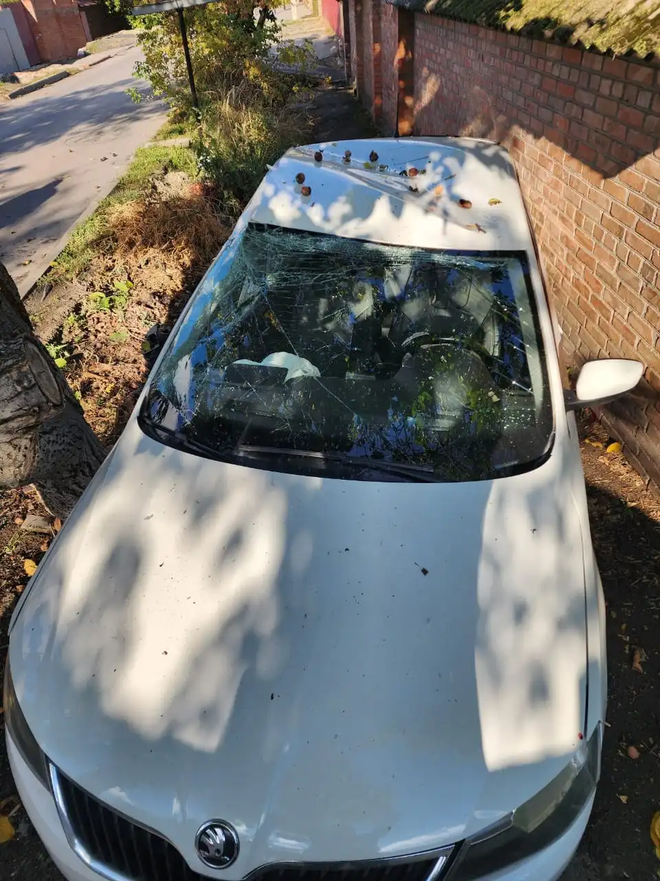 Skoda Rapid 2014 после ДТП