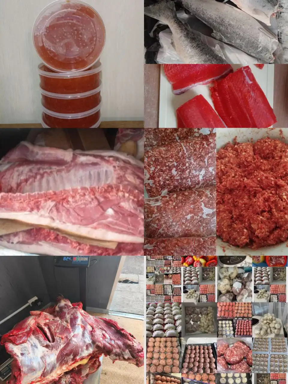 Продажа мяса, полуфабрикатов, икры и рыбы