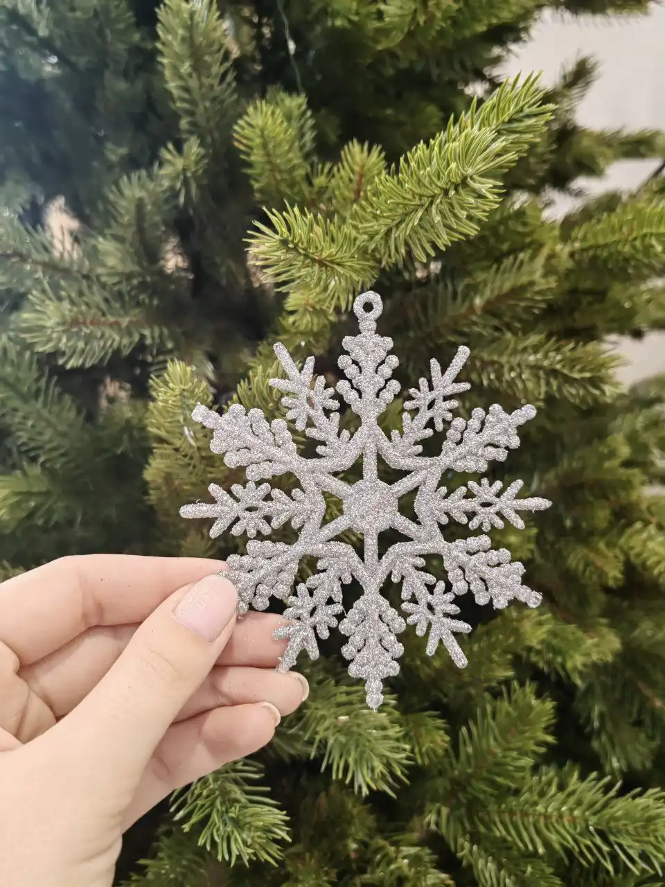 Новые игрушки снежинки на ёлку