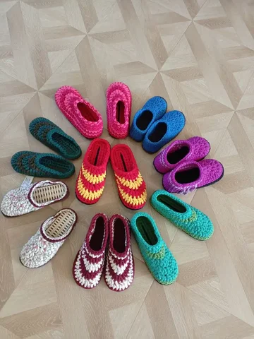 Теплые трикотажные тапочки ручной работы - частное объявление в Грановщина