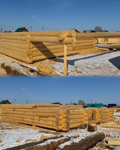 Сруб 6х6 с террасой 3х6 из зимнего леса - частное объявление в Хомутово