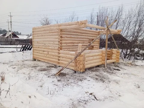 Сруб 6х4 с террасой 2х6 в чашу - Дома, дачи, коттеджи в Иркутская область