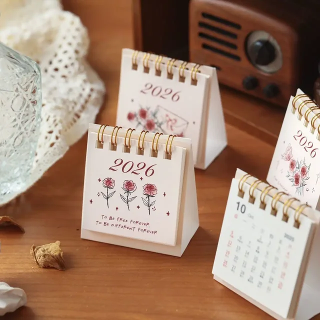 Китайско-английские календарики на 2026 год с американской системой дней недели - Сувениры в Ново-Ленино