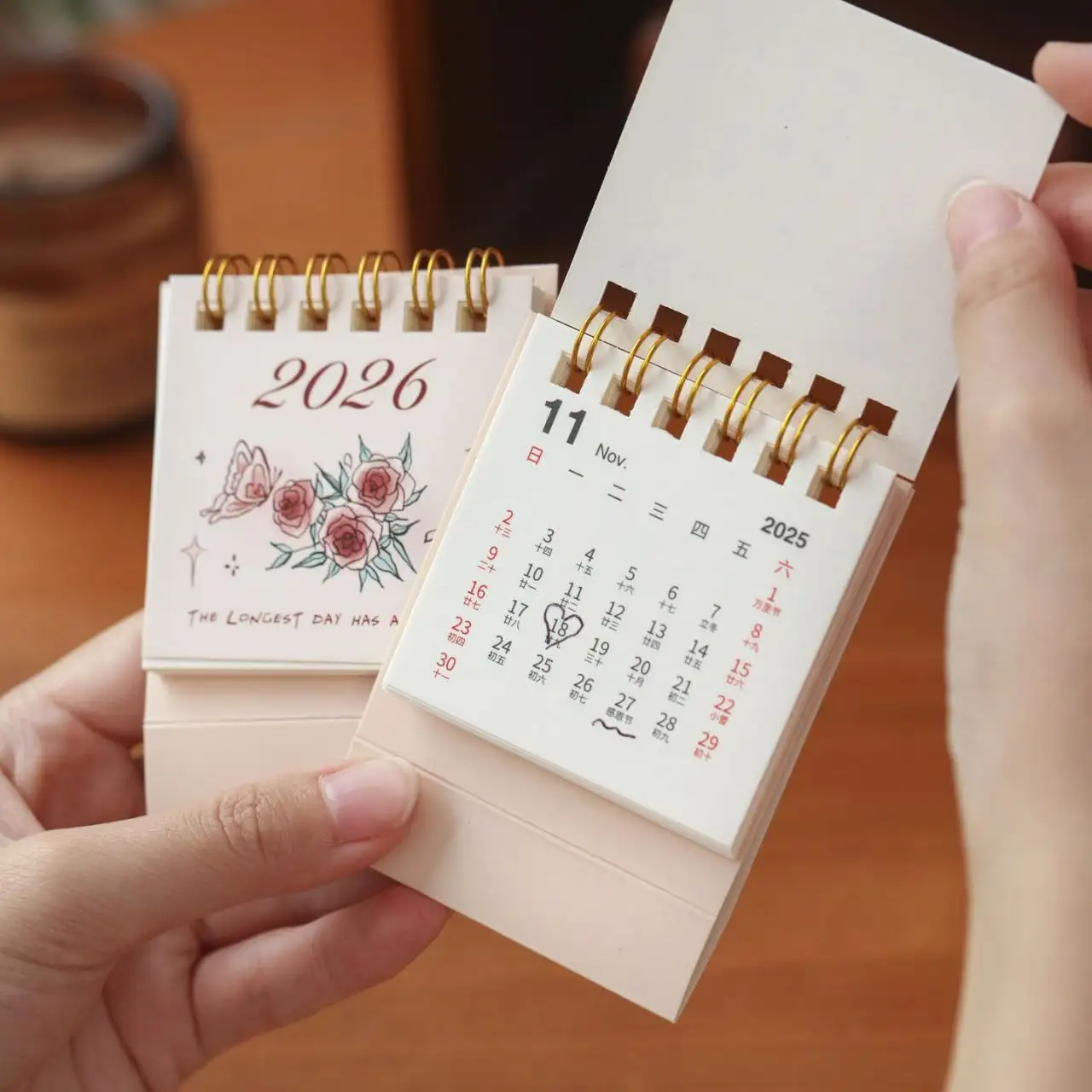 Китайско-английские календарики на 2026 год с американской системой дней недели - Сувениры (Хобби и отдых) в Ново-Ленино