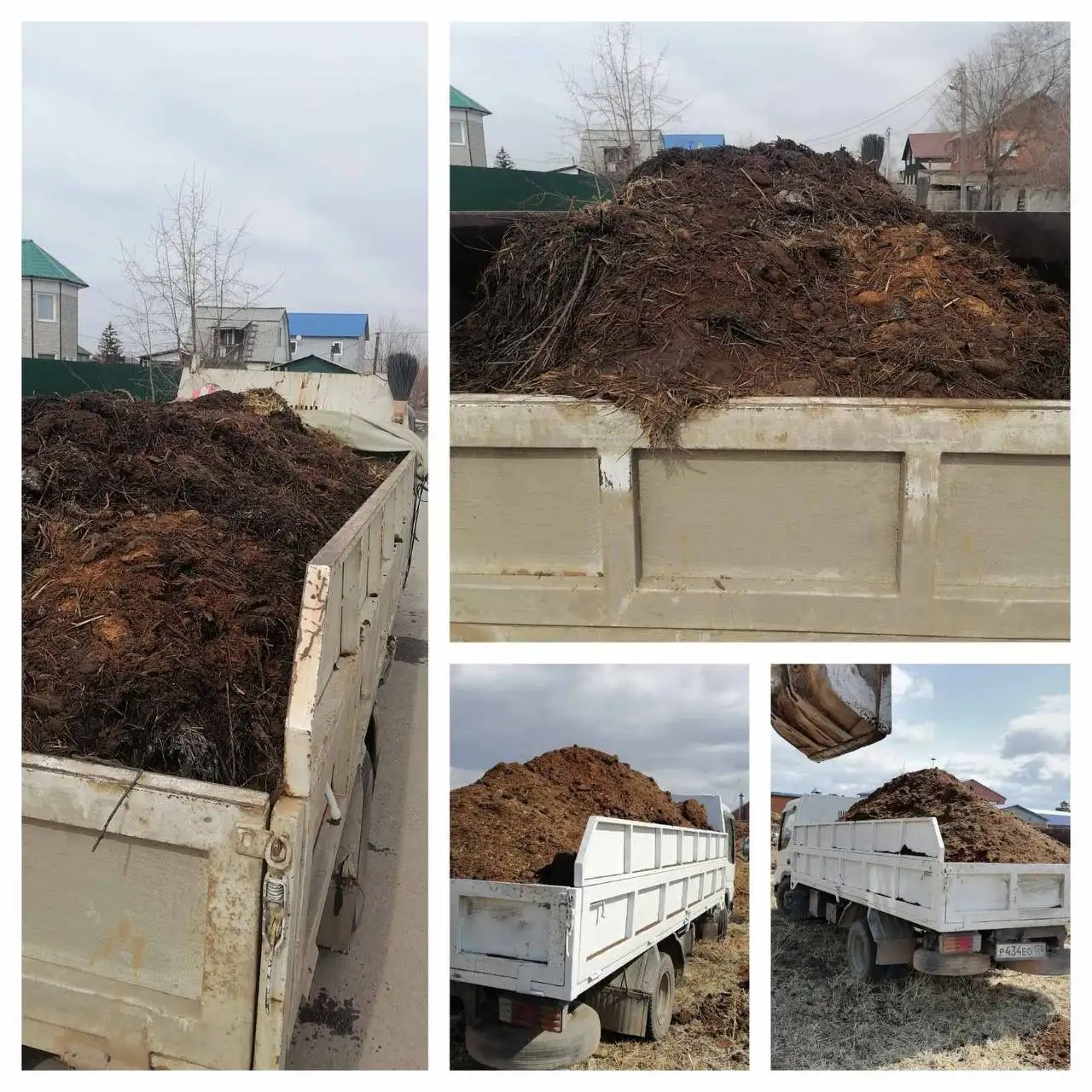 Продажа и доставка навоза, перегноя, чернозема, плодородной земли - Грунт, удобрения (Для дома и дачи) в Неизвестно