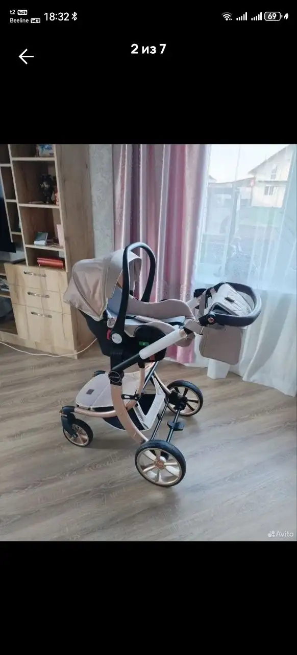 Коляска трансформер 3 в 1 для детей с рождения до 3 лет - Коляски (Товары для детей) в Иркутск