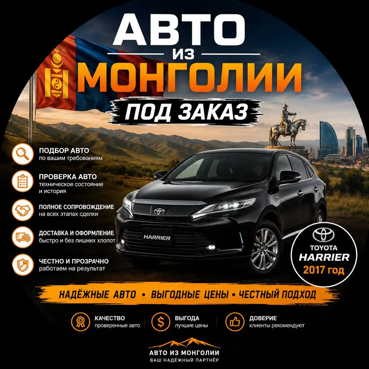 Автомобили из Монголии под заказ - Подбор авто (Авто) в Неизвестно