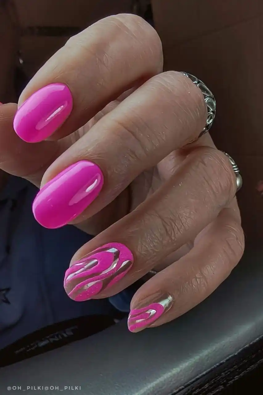 Маникюр с укреплением твёрдый гель