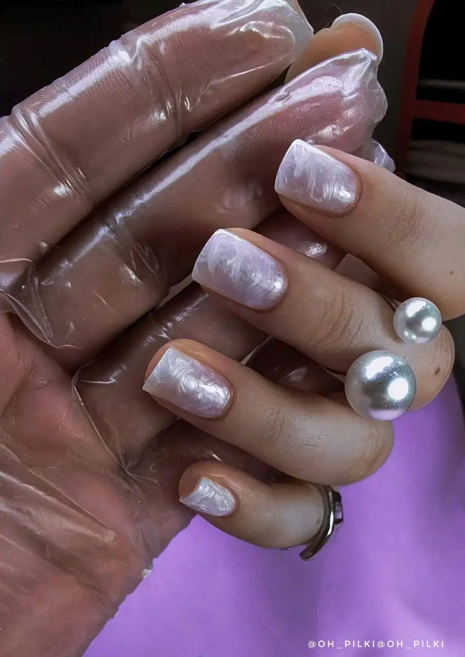 Маникюр с укреплением твёрдый гель в Октябрьском районе