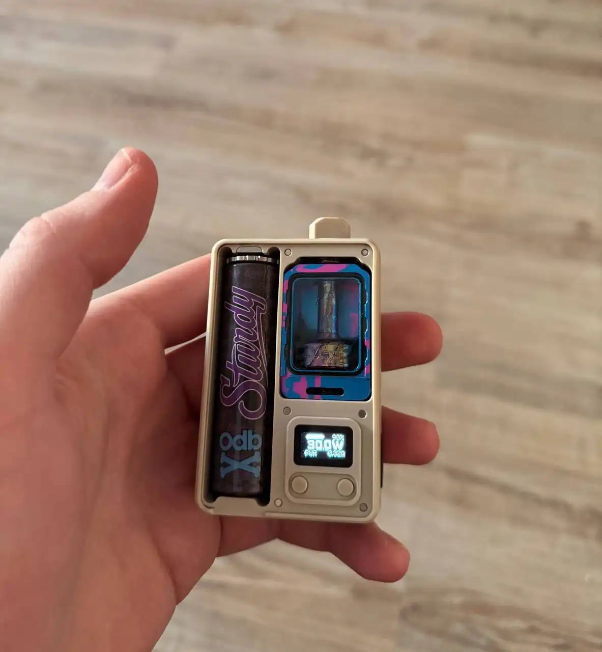 Продажа San-aio peek и SturdyONE Titanium RBA Rainbow Splatter - Электроника в Екатеринбург