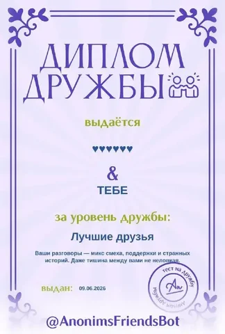 Узнай процент дружбы с друзьями - частное объявление в Ижевск