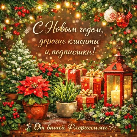Поздравление с Новым годом от компании Флорисима - Хобби и отдых в Ростов-на-Дону