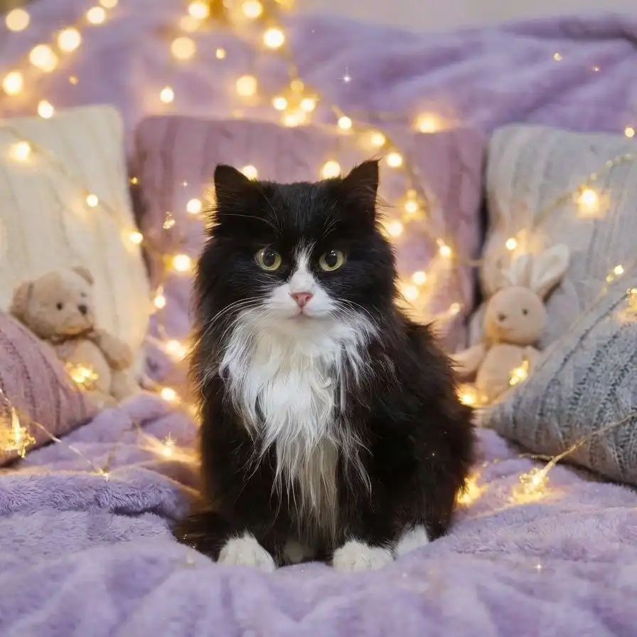 Двухцветная кошка 5 месяцев