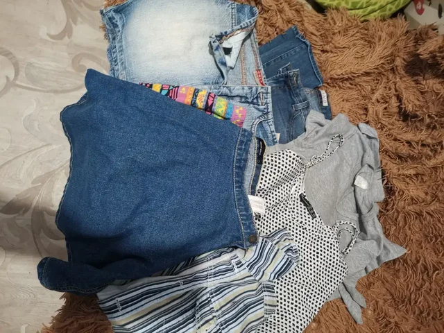 Джинсовый комплект одежды на девушку 40-44 размера - Штаны/Брюки в Чита