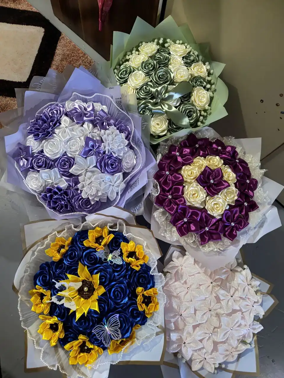 Букеты из атласных лент - Рукоделие (Хобби и отдых) в Чита