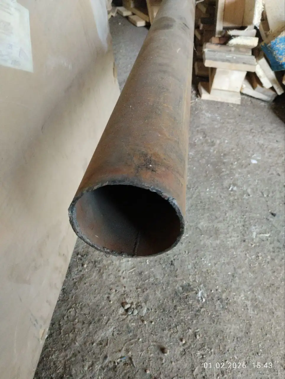 Металлическая труба 100 мм, толщина 5 мм, длина 4 метра - Металлопрокат (Запчасти) в Чита