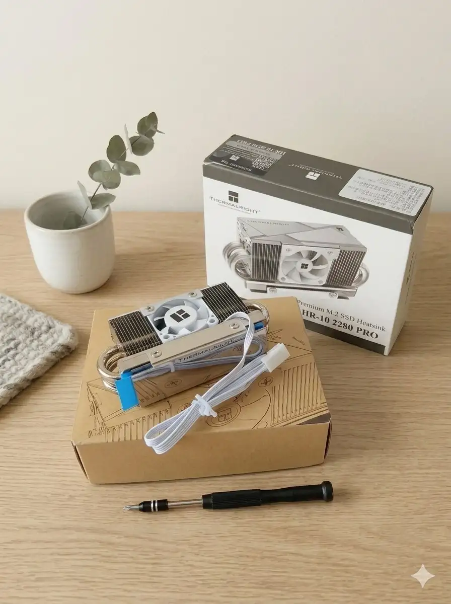 Кулер для SSD M.2 Thermalright HR-10 2280 Pro (White) - Компьютерные комплектующие (Электроника) в Чита