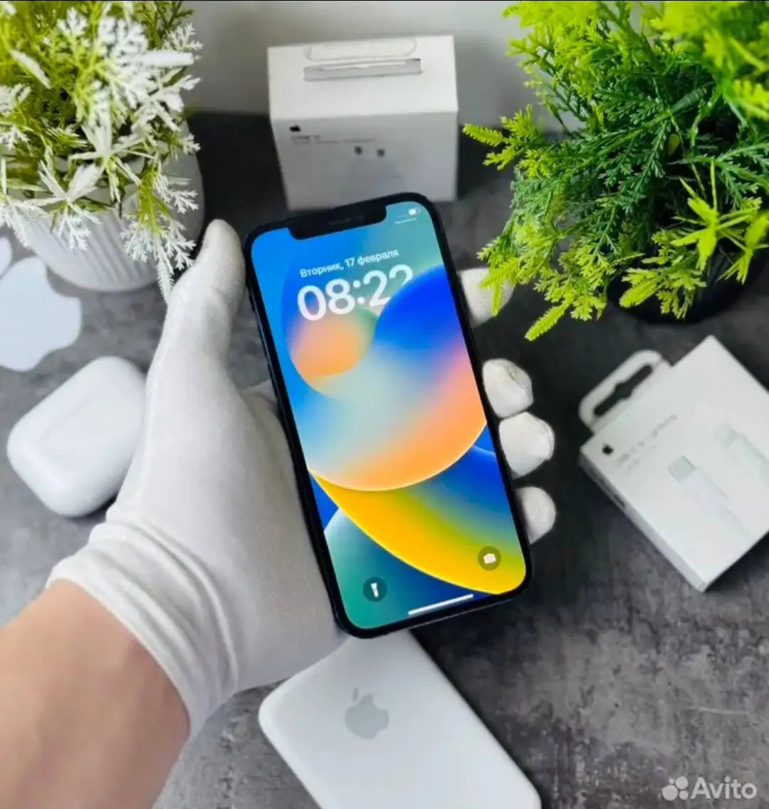 Продам Apple iPhone 12 64gb синий цвет - Смартфоны (Электроника) в Чита